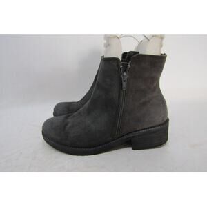 NAOT Womens Size 40 EUR Gray Suede Zip Ankle Fashion Boots Bootie